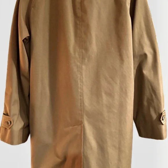 Vintage Botany 500 Men's Trench Coat 38 Reg with Zip Out Bore Luxury Liner - Picture 10 of 12